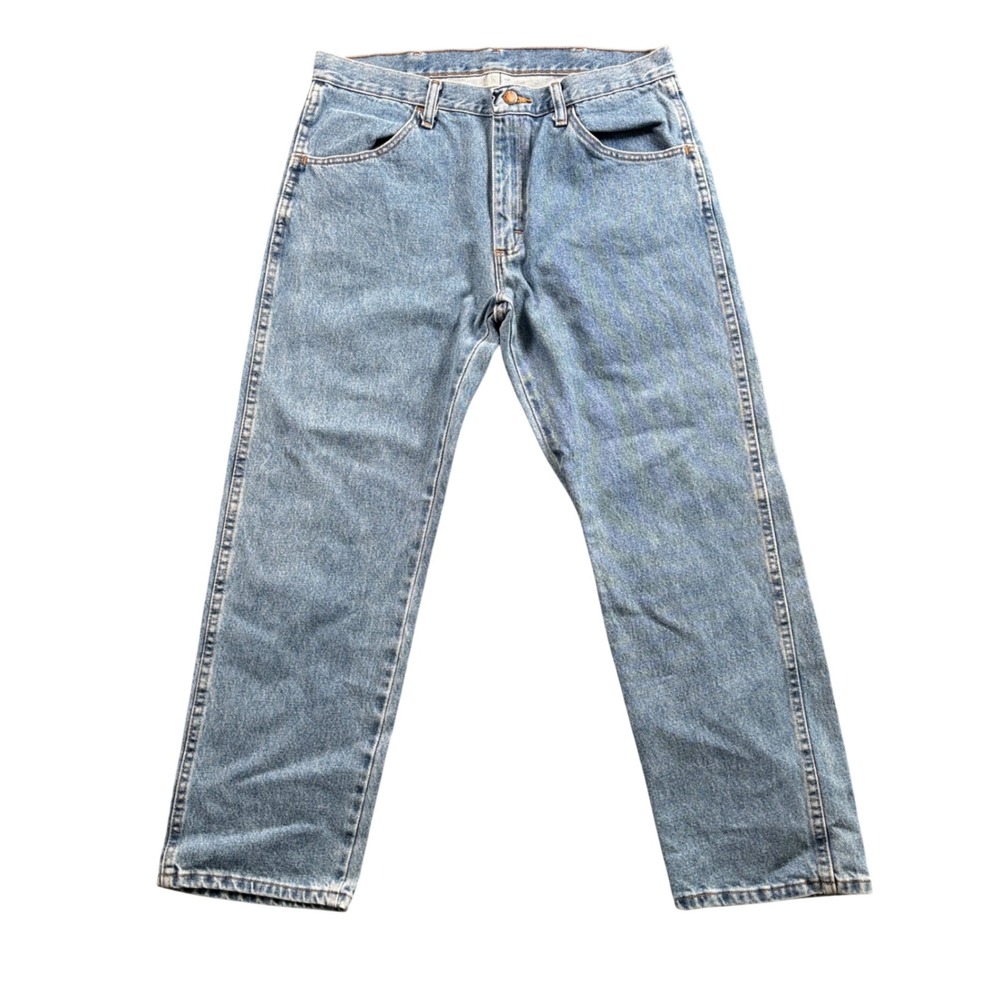 Rustler Regular Fit Jeans Mens 34x26.5‎ (Tag 34x29) Medium Wash Denim Workwear